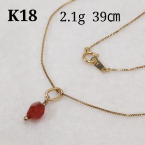 K18　2.1g　39㎝　ネックレス